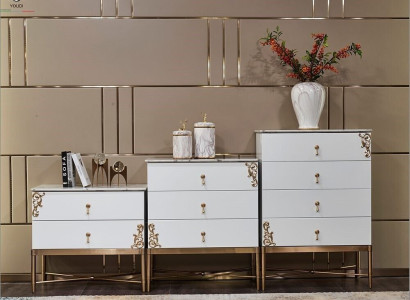 Set of 3 Chest of drawers Wardrobe Tall Cabinet Design Chests of drawers Cabinets Table new 3 pieces. set